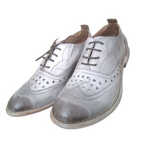 Bed Stu ROAN Leather Womens size 7.5 Perforated Preppy Steampunk Oxford Shoes